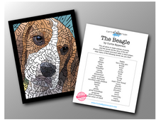 Load image into Gallery viewer, Beagle - Word Mosaic Art Print
