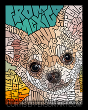 Load image into Gallery viewer, Chihuahua - Word Mosaic Art Print
