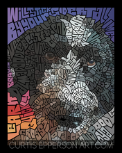 Load image into Gallery viewer, Dalmadoodle - Word Mosaic Art Print
