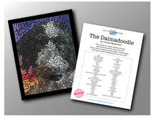Load image into Gallery viewer, Dalmadoodle - Word Mosaic Art Print
