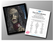 Load image into Gallery viewer, The Evil Queen from &quot;Snow White&quot; - Word Mosaic Art Print
