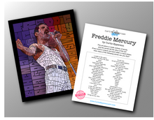 Load image into Gallery viewer, Freddie Mercury - Word Mosaic Art Print
