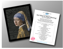 Load image into Gallery viewer, Girl With A Pearl Earring - Word Mosaic Art Print

