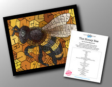 Load image into Gallery viewer, Honey Bee - Word Mosaic Art Print
