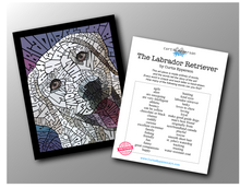 Load image into Gallery viewer, Labrador Retriever - Word Mosaic Art Print
