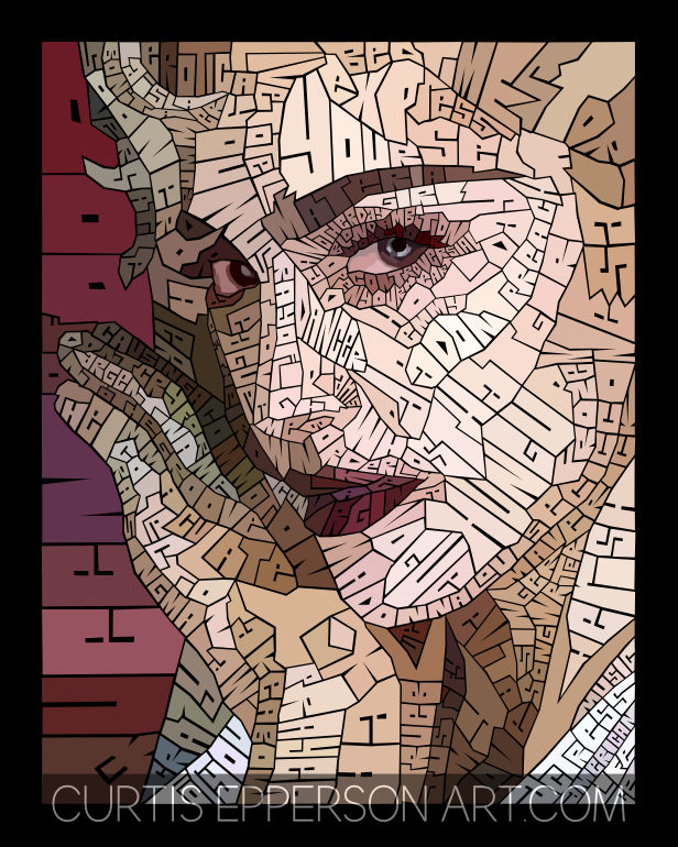 Madonna - Word Mosaic Art Print
