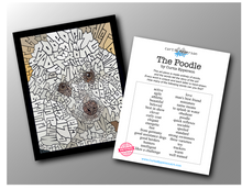 Load image into Gallery viewer, Poodle - Word Mosaic Art Print
