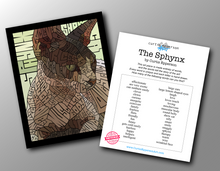 Load image into Gallery viewer, Sphynx Cat - Word Mosaic Art Print
