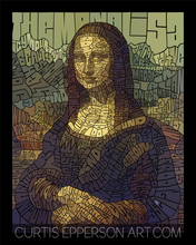 Load image into Gallery viewer, The Mona Lisa - Word Mosaic Art Print
