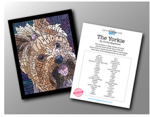 Load image into Gallery viewer, Yorkie - Word Mosaic Art Print
